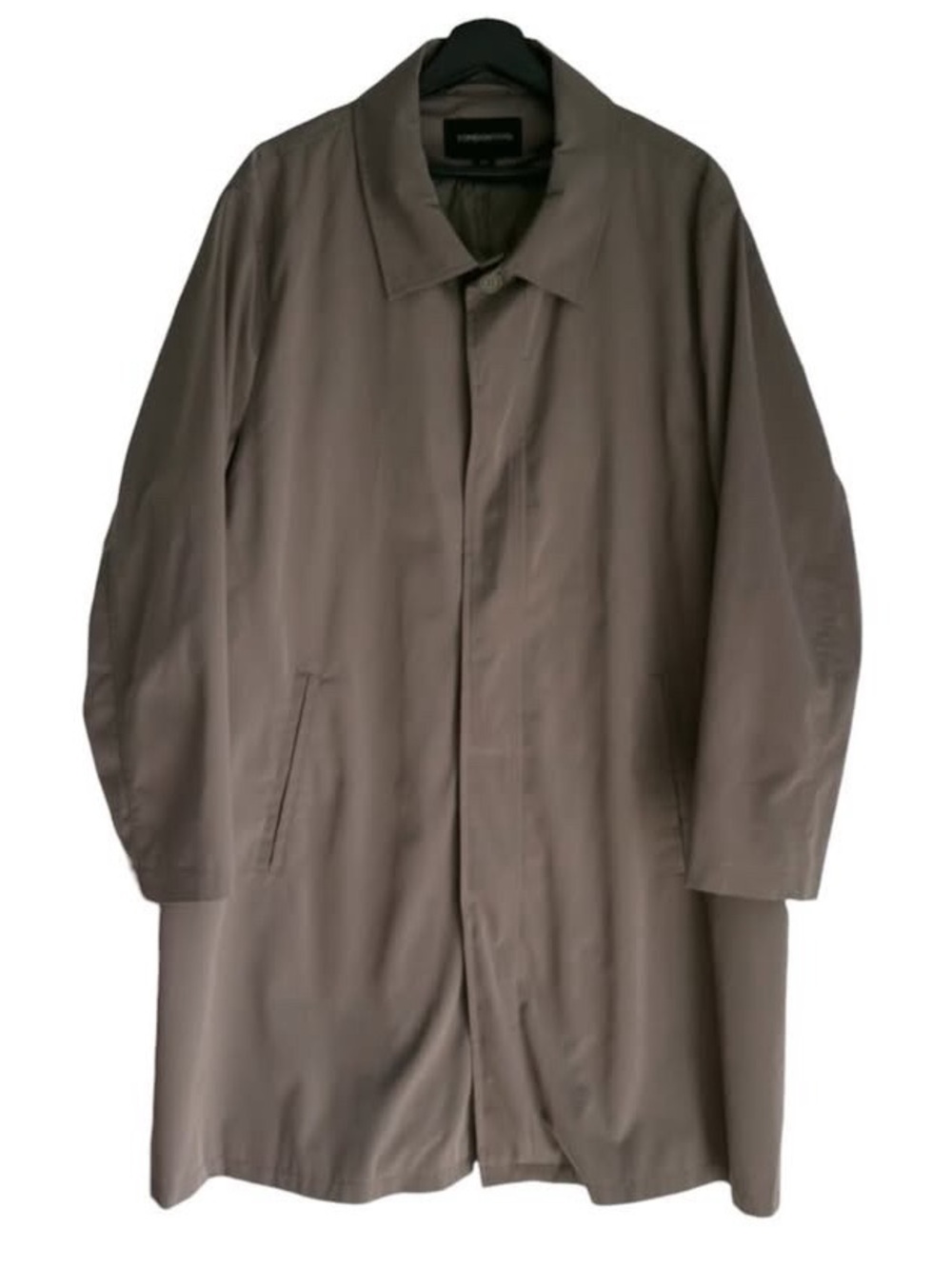 London Fog Khaki Taupe Men's Trench Coat Jacket 90s y2k vintage unisex plus size